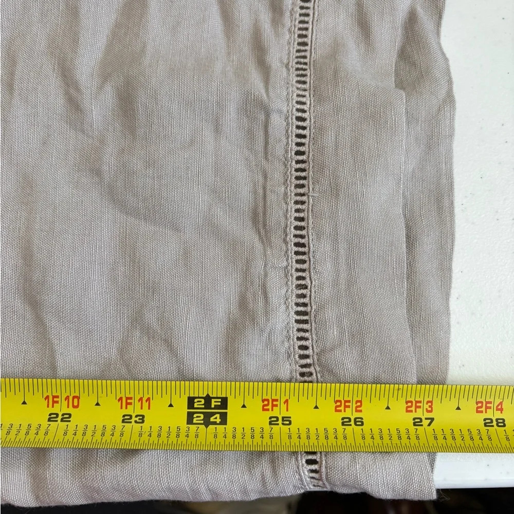 NEW Lane Bryant Wide leg Pull on Linen Pants Sand‎ Tan Minimalist Neutral 0237 - Picture 6 of 10